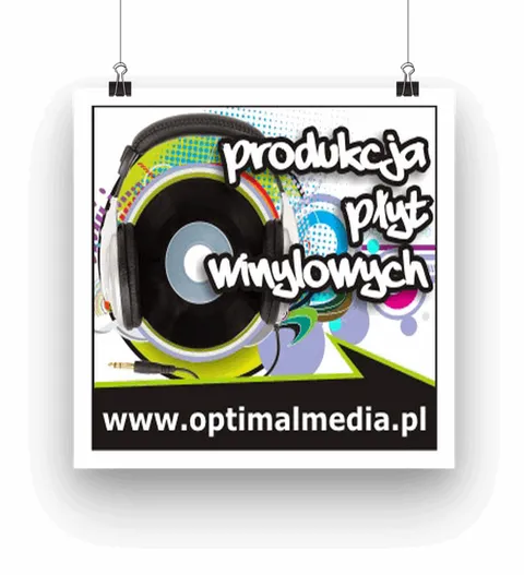 Plakat Optimal Media – produkcja płyt winylowych